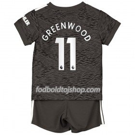 Manchester United Greenwood 11 Børn Udebane Fodboldsæt 2020-21 S/S (+ Korte bukser)